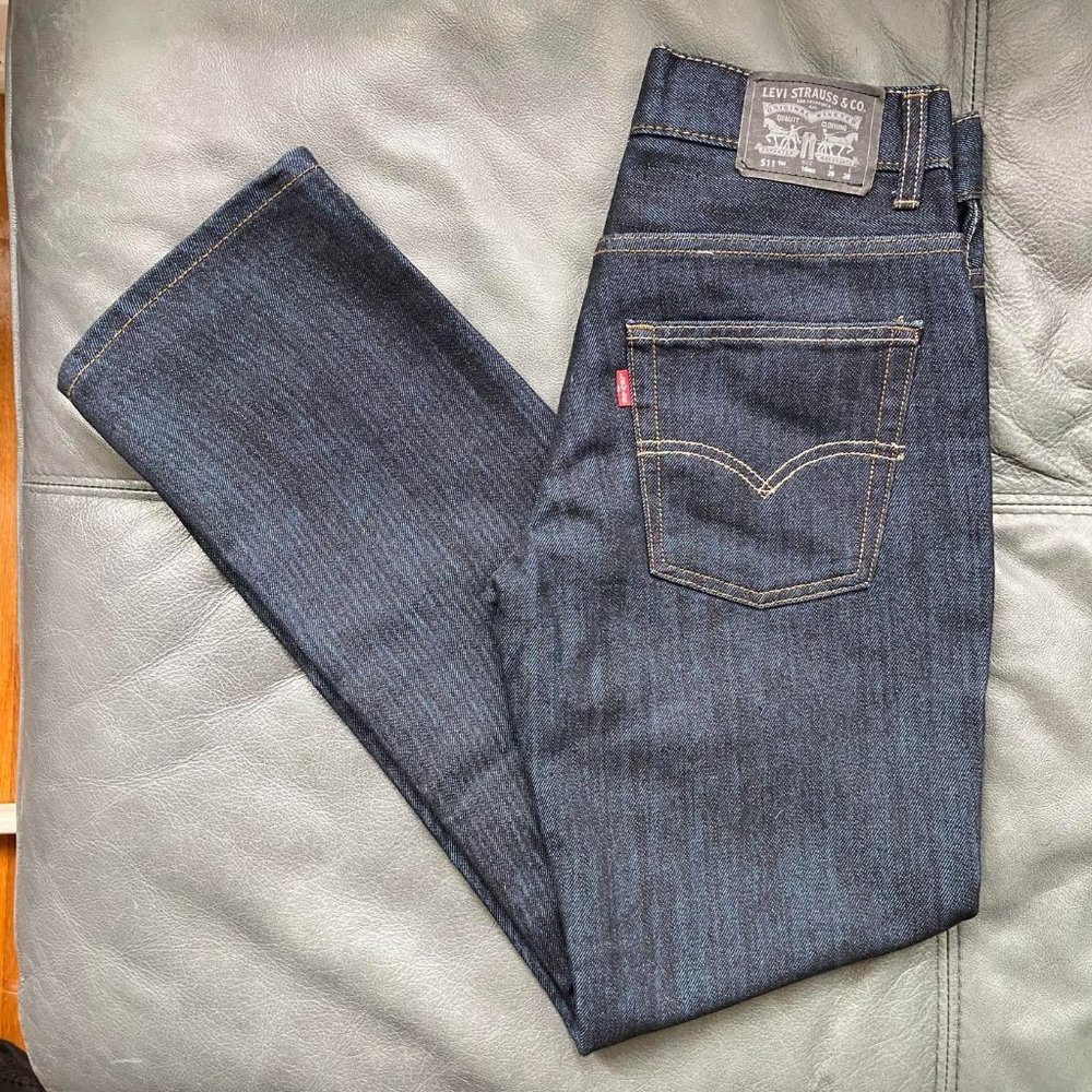 Levi's 511 Slim Fit Men's Dark Blue Jeans, 28x28 NWT